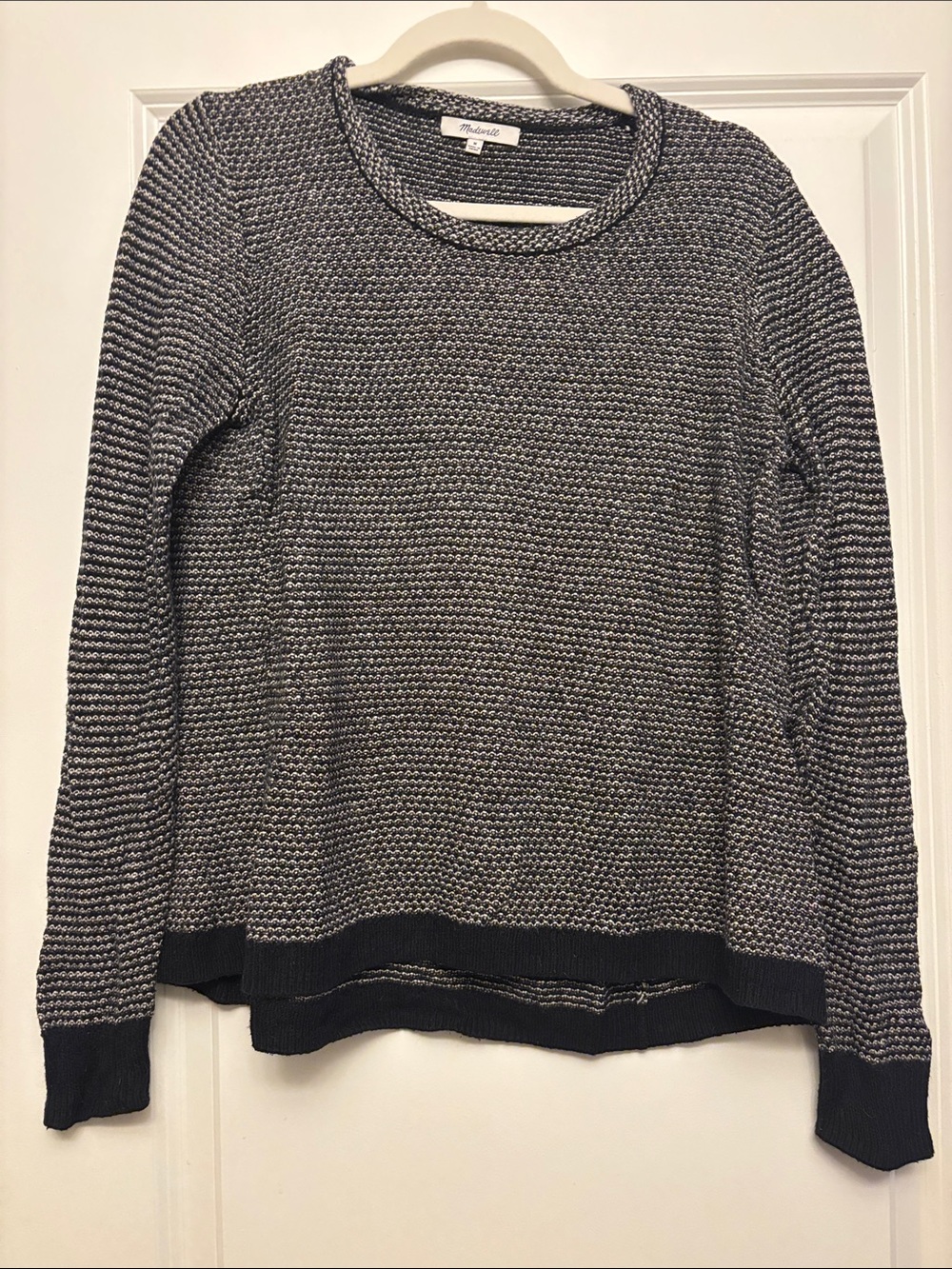 Madewell | Riverside Dotweave Pullover Sweater